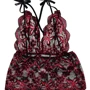 Эротический комплект NDS 1187-2 Black/Red L/XL (23766): Декор Бант, Кружево