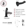 Насадка для страпона Strap-On-Me Mono Density Dildo Violet M: Тип Реалистичные