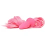 Анальна пробка з хвостиком Unicorn Tails Pastel, 8,4х3,2 см, рожевий фото 6