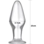 Анальная пробка LoveToy Glass Romance 4.3" Clear: Наличие вибрации Нет