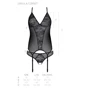 Корсет с пажами, трусики с ажурным декором и открытым шагом Passion Ursula Corset white XXL/XXXL: Для кого Для женщин