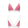 Спортивный топ с двойными бретелями Passion PS007 TOP pink, size XL: Материал Хлопок