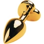 Анальная пробка с кристаллом Metal By Toyfa Gold anal plug ruby: Тип Анальные пробки