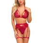 Еротичний комплект NDS 1601-2 Burgundy M/L (23702): Фактура Сетка, Ажурная