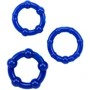 Набор эрекционных колец Chisa GK Power Beaded Cock Rings Blue