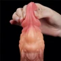 Фаллоимитатор LoveToy Dual-Layered Silicone Nature Cock 7" Brown: Длина проникновения, см 17