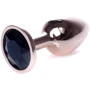 Анальная пробка с кристаллом BOSS of TOYS Boss Series - Jewellery Red Gold PLUG Black S, BS6400111: Наличие вибрации Нет