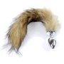 Анальная пробка S с хвостом BOSS of TOYS Boss Series - Fox TAIL Brown XL, BS6400098: Материал Медицинский металл