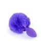 Анальна пробка із хвостом Jewellery Silicon PLUG Bunny Tail Purple: Тип Анальные пробки