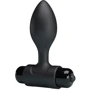 Анальний затор LYBAILE Pretty Love Vibra Butt Plug Black: Матеріал Силикон