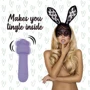 Міні-вібратор FeelzToys Mister Bunny Purple з двома насадками: Призначення Кліторальні