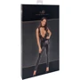 Комбинезон Noir Handmade F298 Libido Deep-V catsuit with collar and pearl chain Black, S: Размер S