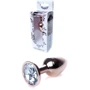 Анальная пробка с кристаллом BOSS of TOYS Boss Series - Jewellery Red Gold PLUG Clear S, BS6400112