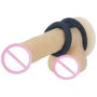 Двойное эрекционное кольцо LUX Active – Tug – Versatile Silicone Cock Ring фото 4