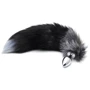 Анальний затор Alive Anal Pleasure Black And White Fox Tail M: Для кого унісекс