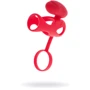 Насадка на пенис с вибрацией Toyfa Black&Red Vibrating Cage Red