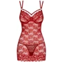 Комплект Obsessive 860-CHE-3 chemise, Червоний, L / XL фото 2