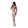 Еротичні колготки-бодістокінг Passion S027 white