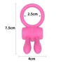Эрекционное виброкольцо LoveToy Power Clit Cockring, Pink: Цвет розовый
