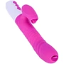 Вибратор BOSS FoxShow Silicone Heating and Thrusting Vibrator Purple