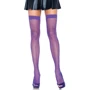 Нейлоновые чулки в сеточку Leg Avenue OS Neon Purple