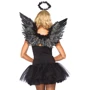 Крила чорного ангела Leg Avenue Angel Accessory Kit Black (крила, німб): Вид Аксессуары