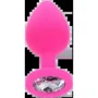 Анальная пробка Toy Joy Large Diamond Booty Jewel (розовая): Материал Силикон