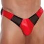 Мужские трусы SoftLine - Thong 4466, M/L (red/black)