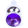 Анальная пробка с кристаллом BOSS of TOYS Boss Series - Jewellery Silver BUTT PLUG Purple, BS6400079 фото 6