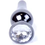 Анальная пробка с кристаллом BOSS of TOYS Boss Series - Jewellery Dark Silver BUTT PLUG Clear, BS6400057: Особенности С кристаллами