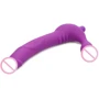 Royal Revolver Vibrating Strapless Silicone Strap On Dildo - страпон, 24.7x3.8 см: Тип Двухсторонние