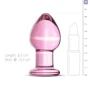 Розовая анальная пробка из стекла Gildo Pink Glass Buttplug No. 27: Тип Анальные пробки