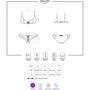 Сексуальний костюм медсестри Obsessive 834-CST-6, L/XL: Розмір L