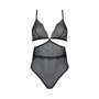 Боди Passion AMBERLY BODY black XXL/XXXL: Декор Кружево, Бант