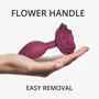 Силиконовая анальная пробка Love To Love OPEN ROSES M SIZE - PLUM STAR: Наличие вибрации Нет