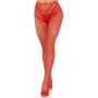 Колготки Leg Avenue Crotchless Net Tights with Heart Backseam Red One Size
