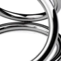 Тройное эрекционное кольцо Sinner Gear Unbendable - Triad Chamber Metal Cock and Ball Ring - Medium фото 4