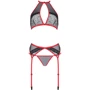 Комплект белья Passion SATARA SET Red S/M: Декор Кружево