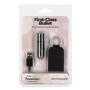 Вібропуля PowerBullet - First-Class Bullet 2.5" with Key Chain Pouch, Silver: Призначення Кліторальні