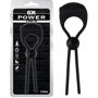 Виброкольцо CHISA GK Power O Ring Tie: Цвет черный