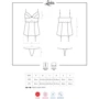 Корсет з підтяжками для панчіх Obsessive Lovica corset, XXL фото 7