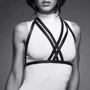 Портупея Bijoux Indiscrets MAZE - Halter Bra Harness Black фото 8