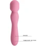 Універсальний масажер Pretty Love Gladys Massager Pink: Діаметр, см 3.5