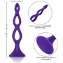 Тройная полая анальная пробка CalExotic Booty Call Silicone Triple Probe, пурпурный: Для кого Унисекс