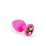 Анальная пробка CRYSTAL Pink Silicone Chrysolite, L