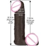 Doc Johnson Vac-U-Lock™ 8 Realistic Chocolate - насадка-фаллоимитатор с мошонкой: Назначение Вагинальные
