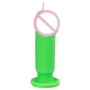 Свічка LOVE FLAME - Dildo S Green Fluor, CPS04-GREEN
