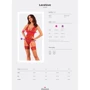 Прозрачный корсет Obsessive Lacelove corset XL/2XL Red: Применение На тело