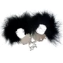 Наручники металлические с черной отделкой Adrien Lastic Handcuffs Black