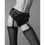 Кружевные трусы для страпона с подвязками для чулок Strap-On-Me DIVA HARNESS - XL фото 12
